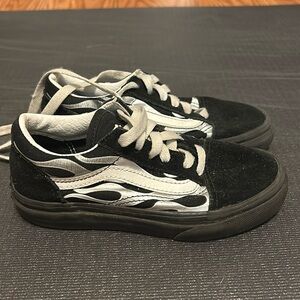 Kids Metallic Flame Vans